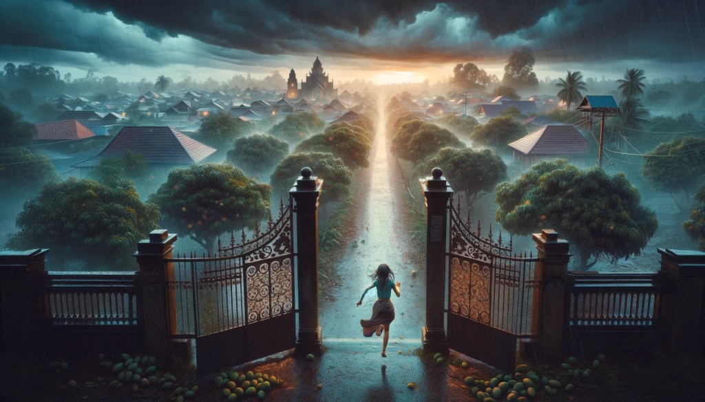 She assumed that they were coming and i just barged into the garden as if it was nobody's.